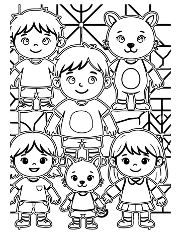 Geometric Pattern coloring page