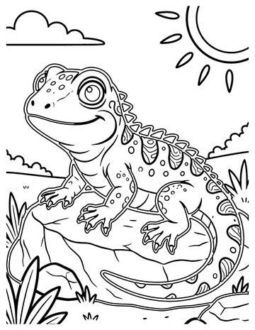 Gila Lizard coloring page