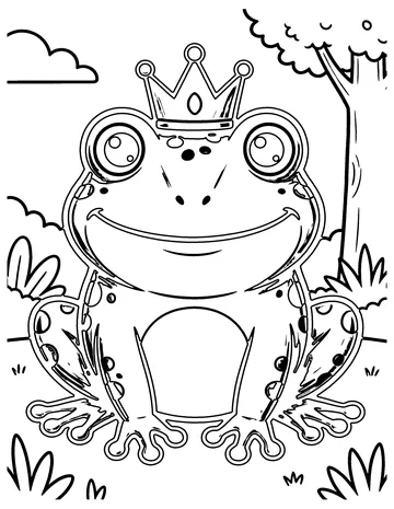 Golden Frog coloring page