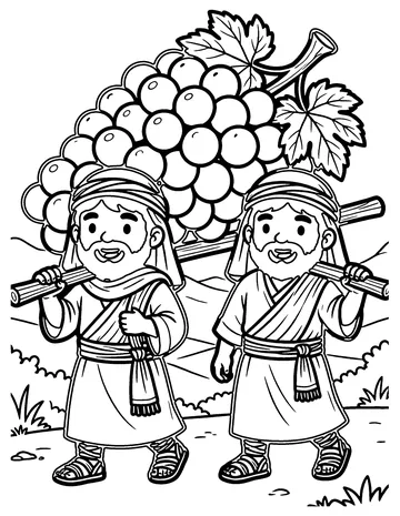 Grapes from the Promised Land coloring page