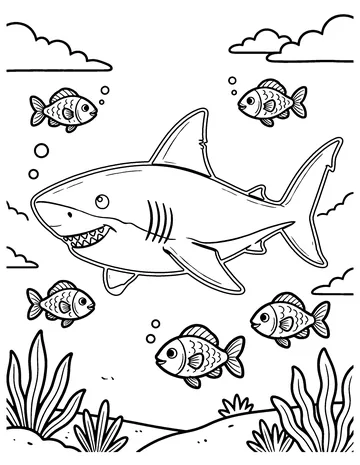 Great White Shark coloring page