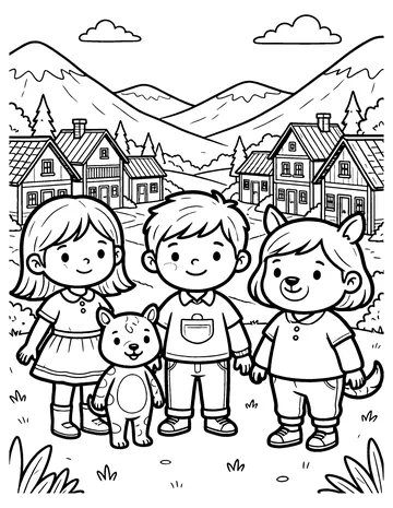 Green Valley coloring page