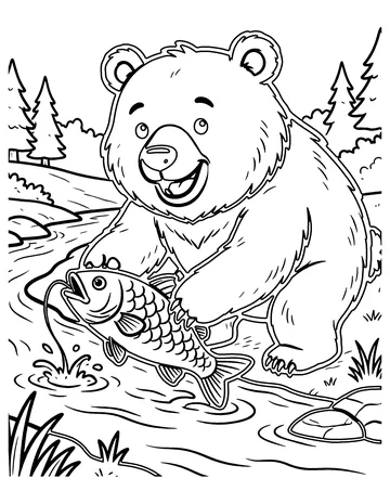 Grizzly Bear coloring page