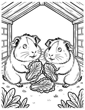Guinea Pig Pals coloring page
