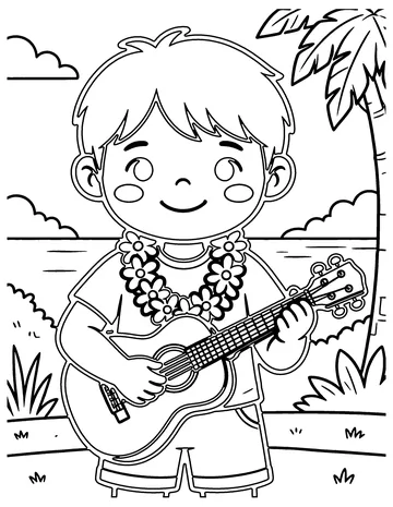 Hawaii coloring page