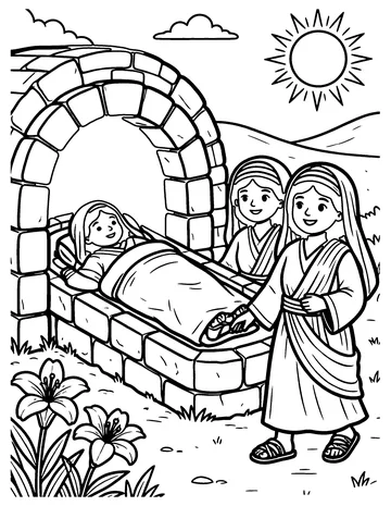 He Is Risen! coloring page