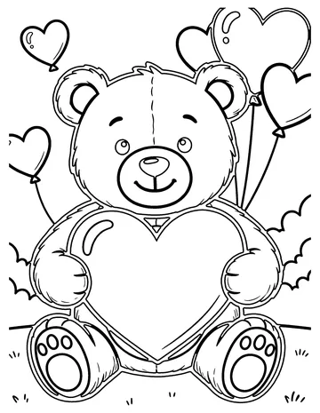 Heart Shapes coloring page