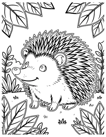 Hedgehog coloring page