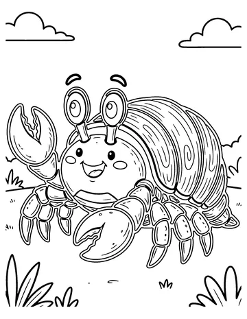 Hermit Crab coloring page