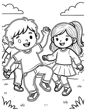 Hip Hop Dance coloring page
