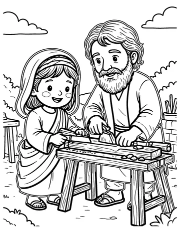 Home in Nazareth coloring page
