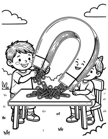 Horseshoe Magnet coloring page