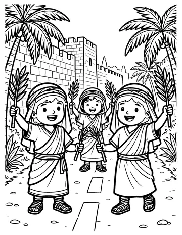 Hosanna! coloring page