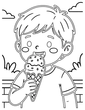 Ice Cream Cone coloring page