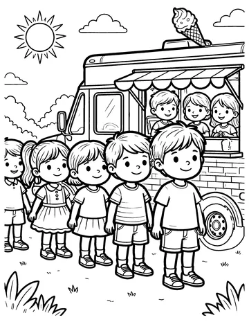 Ice Cream Truck coloring page