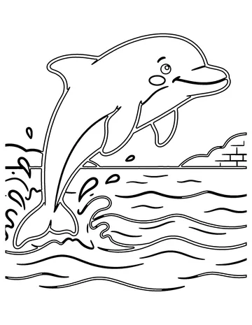Ichthyosaur coloring page