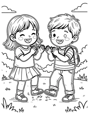 If You're Happy and You Know It coloring page
