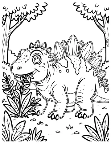 Iguanodon coloring page