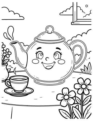 I'm a Little Teapot coloring page