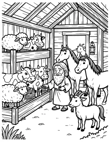 Inside the Ark coloring page