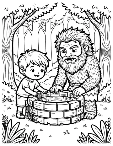 Iron John coloring page