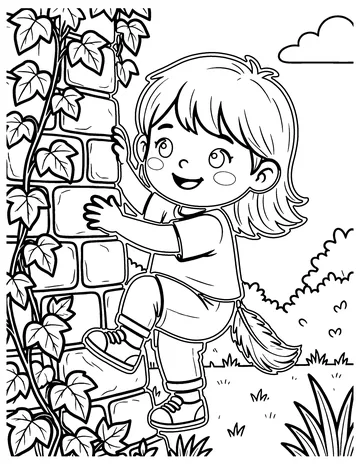 Ivy Wall coloring page