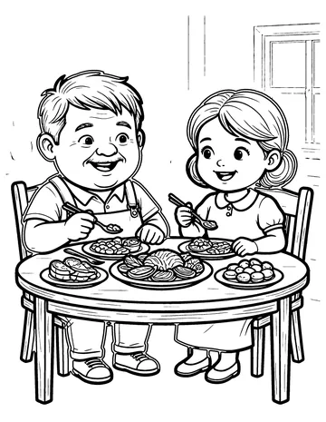 Jack Sprat coloring page