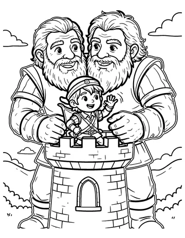 Jack the Giant Killer coloring page