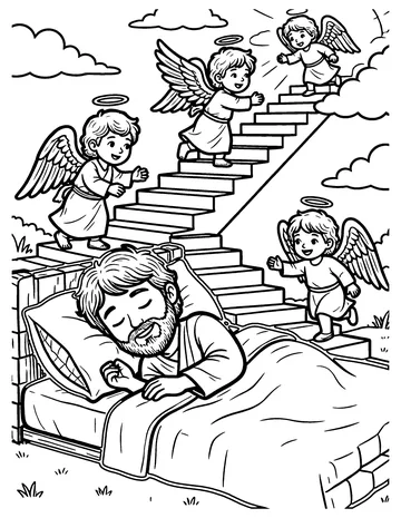 Jacob's Ladder coloring page