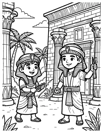 Joseph in Potiphar's House coloring page