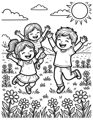 Joy coloring page