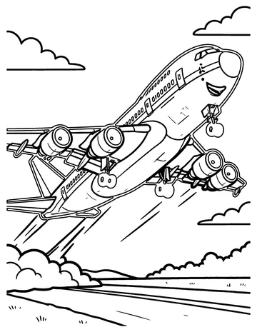 Jumbo Jet coloring page