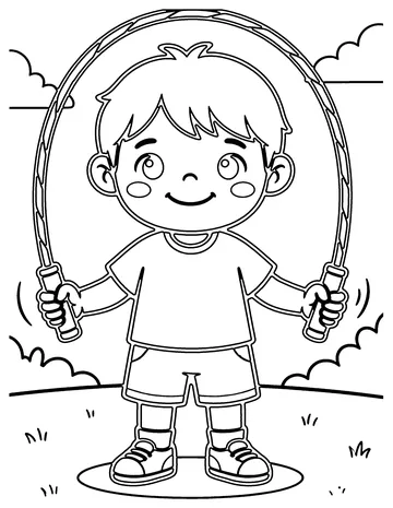 Jump Rope coloring page