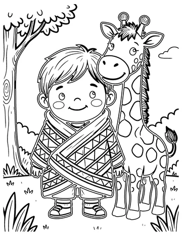 Kenya coloring page