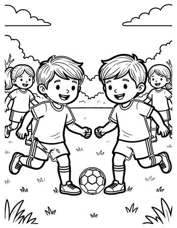 Kickball coloring page
