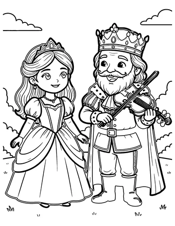 King Thrushbeard coloring page