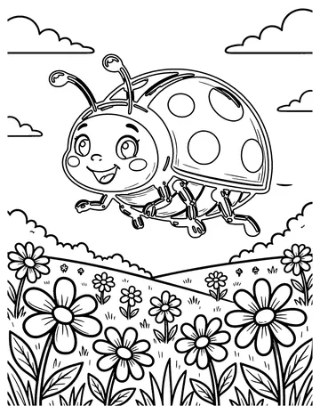 Ladybird, Ladybird coloring page