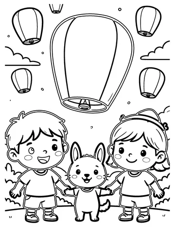 Lantern Festival coloring page
