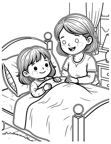 Lazy Mary, Will You Get Up coloring page