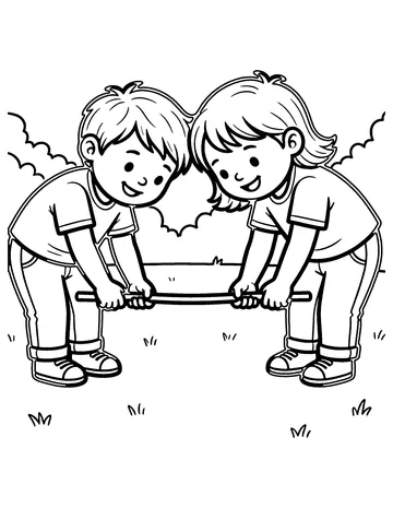Limbo coloring page