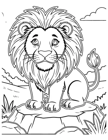 Lion King of Beasts coloring page