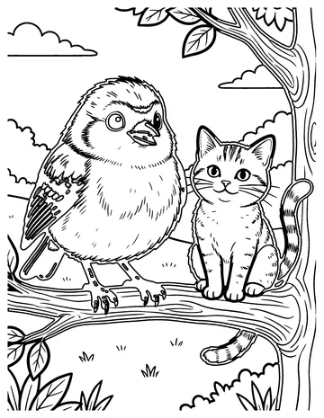 Little Robin Redbreast coloring page