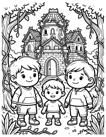 Lost City coloring page