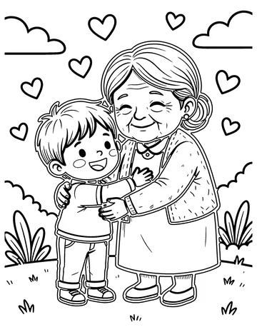 Love coloring page