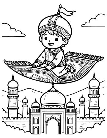 Magic Carpet Ride coloring page