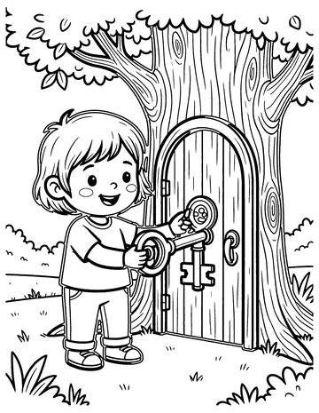 Magic Key coloring page