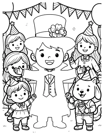 Magic Show coloring page