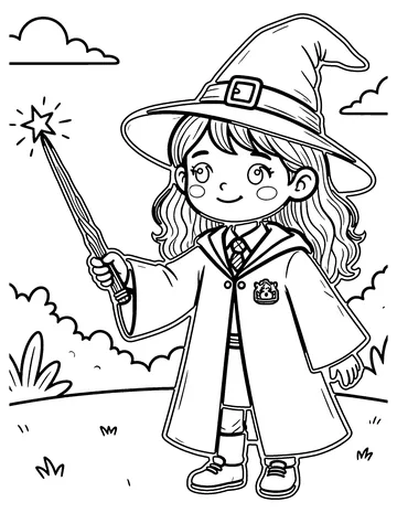 Magic Wand Shop coloring page
