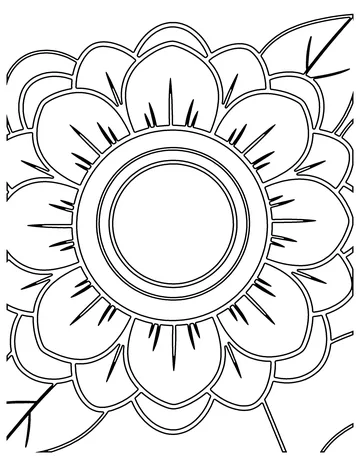 Mandala Flower coloring page