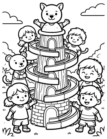 Marble Run coloring page